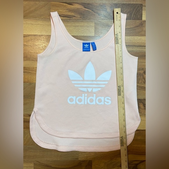 Adidas Ladies Peach Gym Vest/Top Mesh Top Size Small - Picture 4 of 5